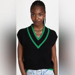NWT Pistola KIRAN OVERSIZED SWEATER VEST -
MIDNIGHT FERN size small